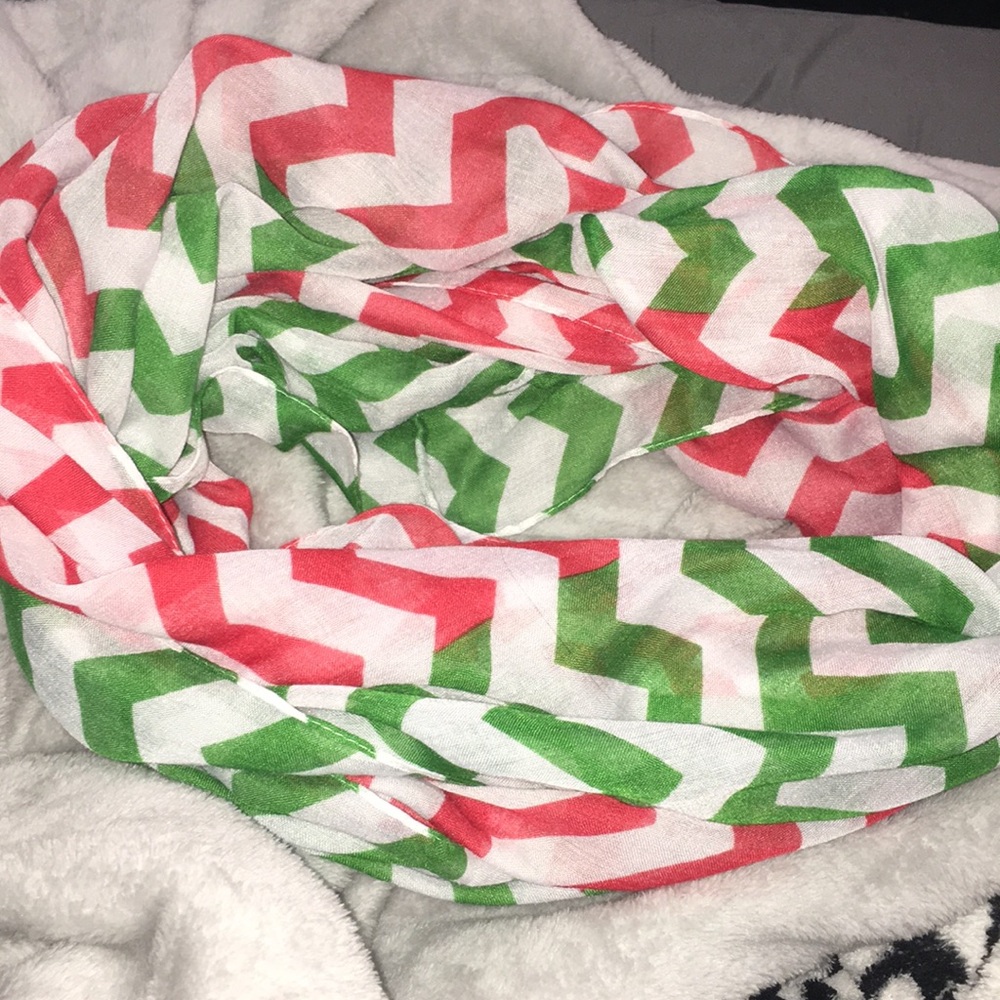 Holiday infinity scarf